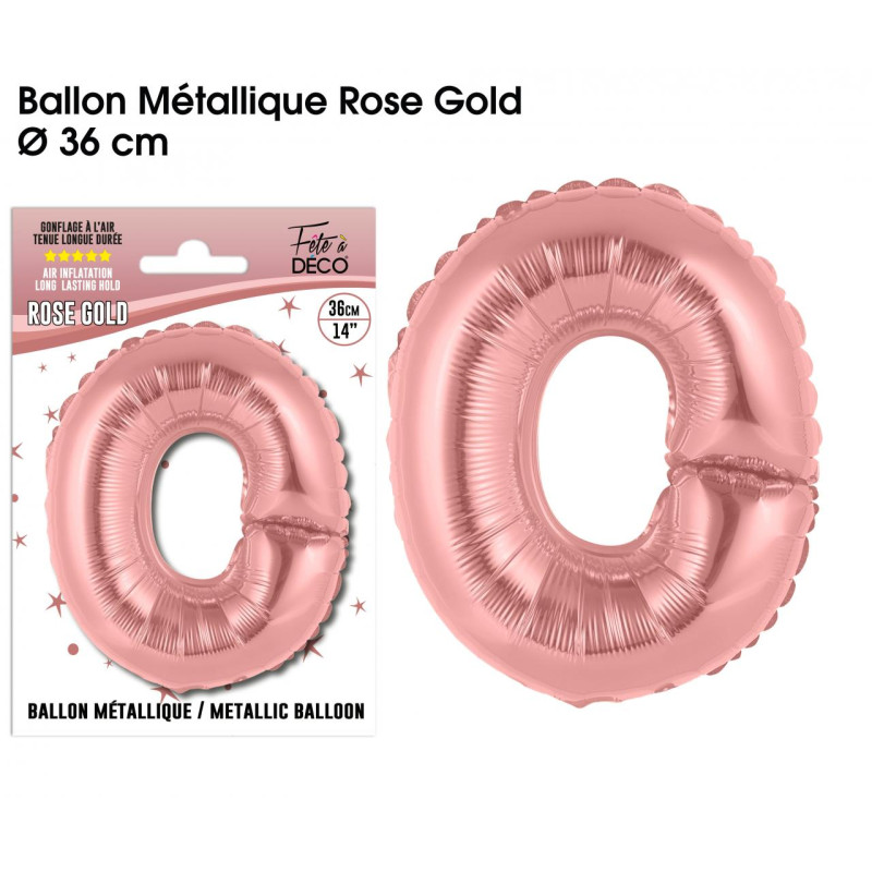 BALLON METAL.R.GOLD LETTRE O