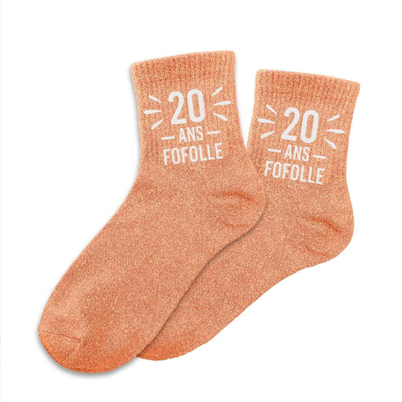 CHAUSSETTES PAILLETTES 20 ANS