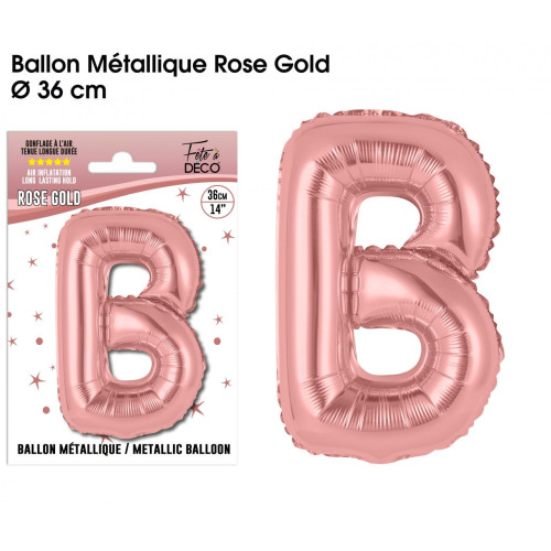 BALLON METAL.R.GOLD LETTRE B