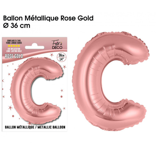 BALLON METAL.R.GOLD LETTRE C