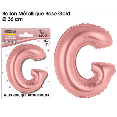 BALLON METAL.R.GOLD LETTRE G