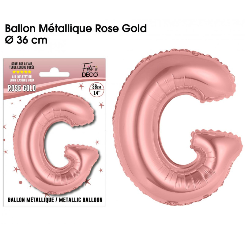 BALLON METAL.R.GOLD LETTRE G