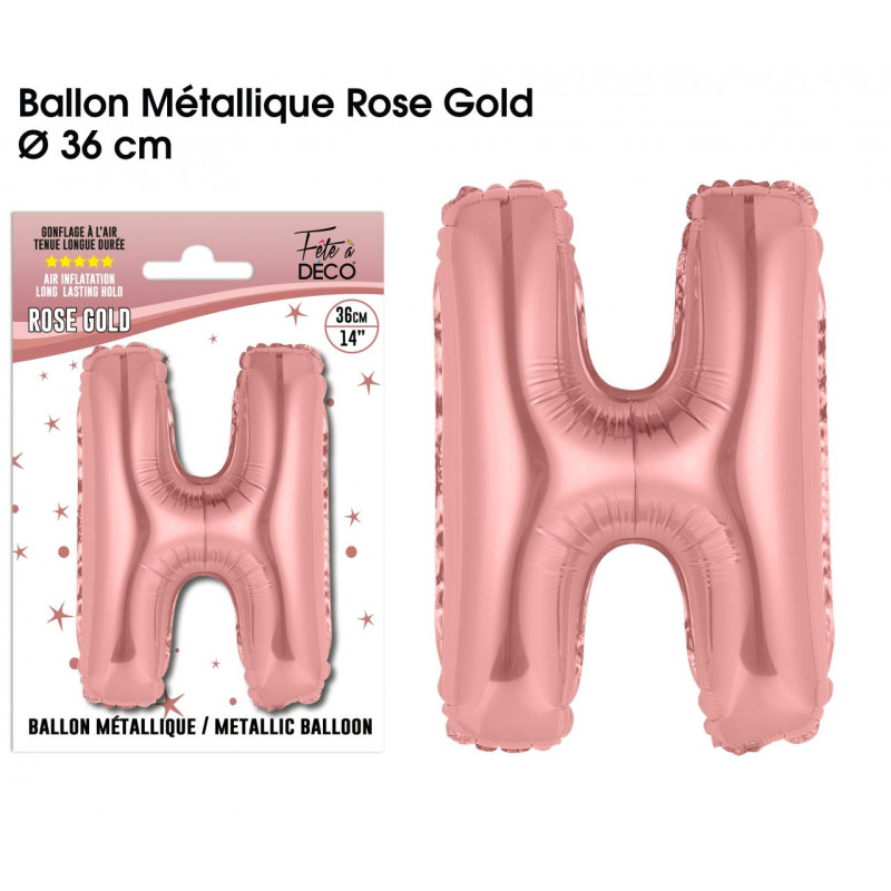 BALLON METAL.R.GOLD LETTRE H
