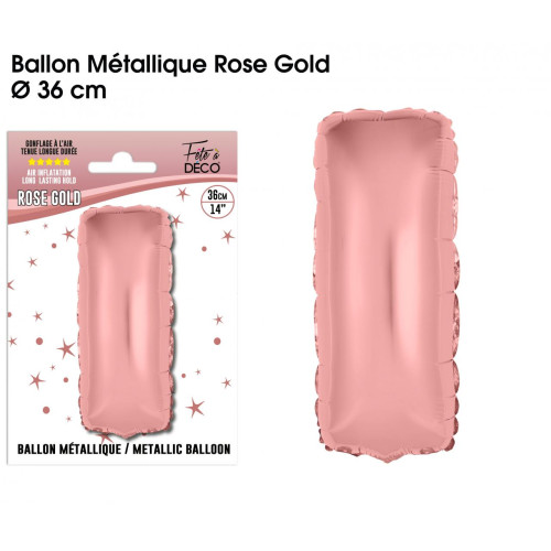 BALLON METAL.R.GOLD LETTRE I