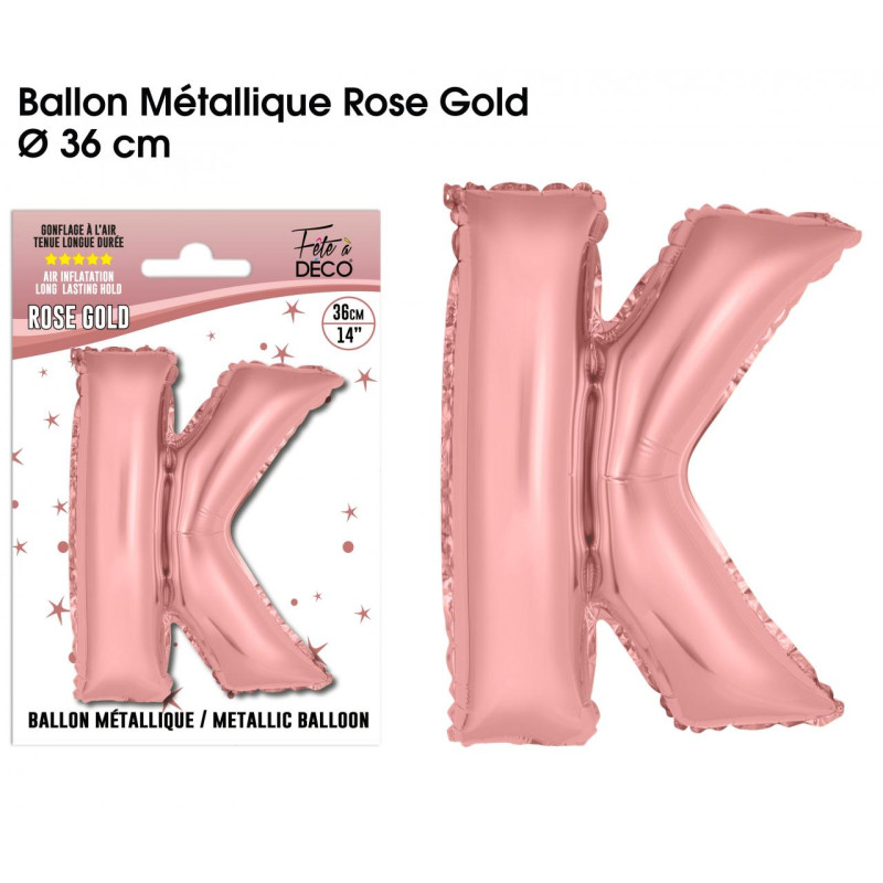 BALLON METAL.R.GOLD LETTRE K