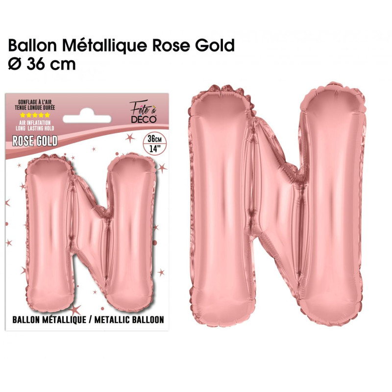 BALLON METAL.R.GOLD LETTRE N