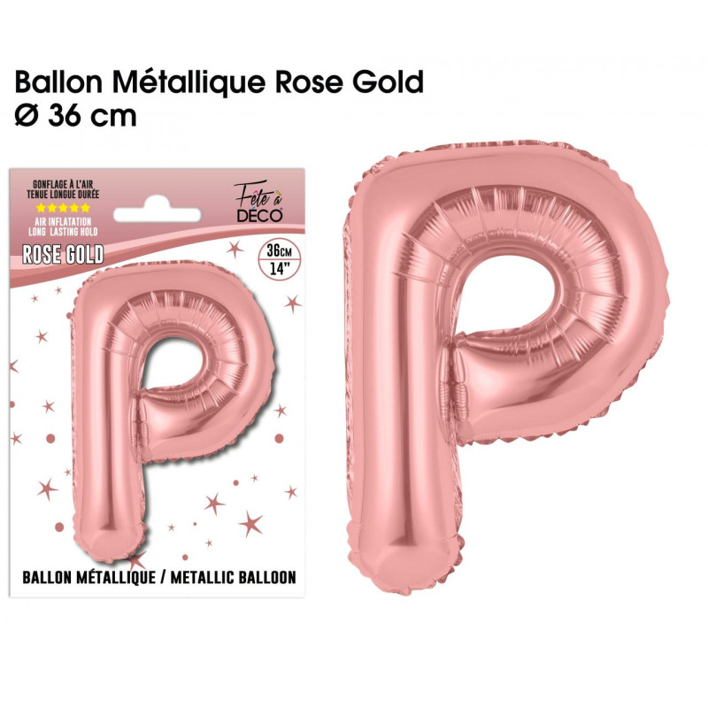 BALLON METAL.R.GOLD LETTRE P