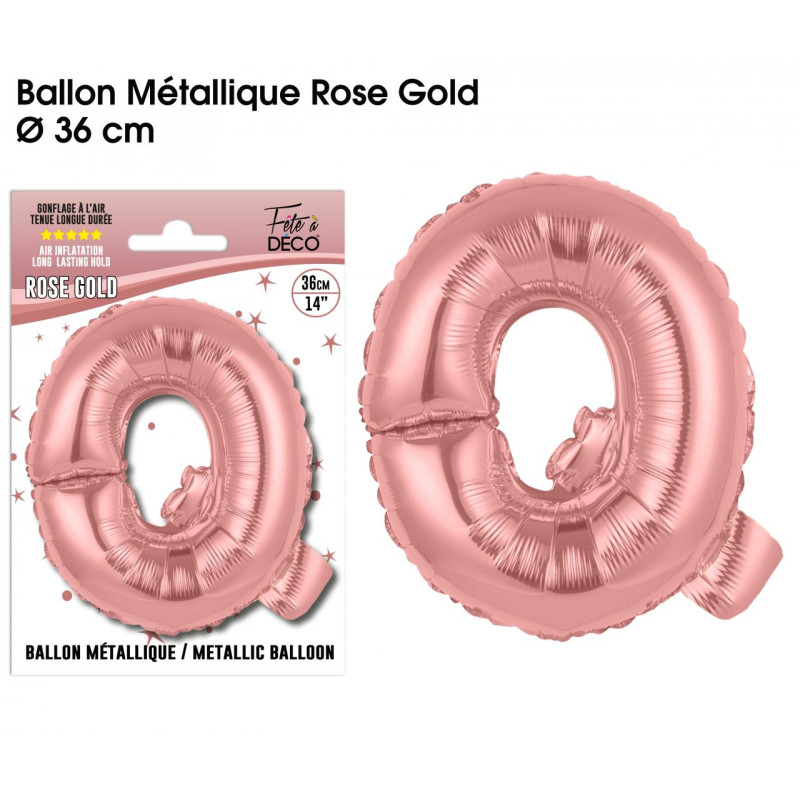 BALLON METAL.R.GOLD LETTRE Q