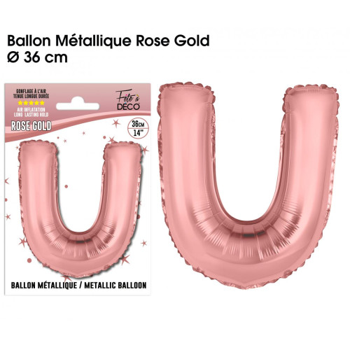 BALLON METAL.R.GOLD LETTRE U