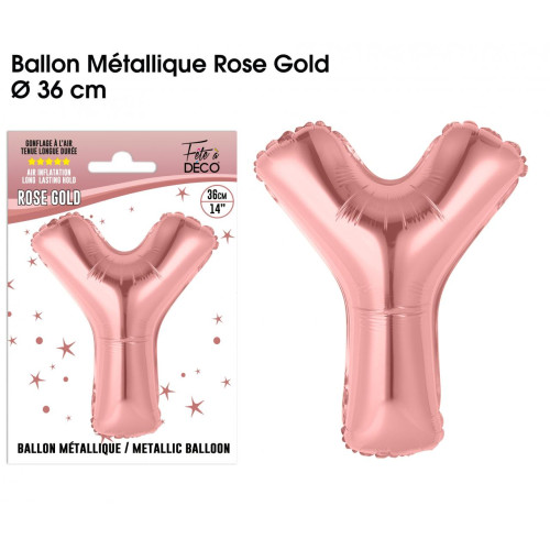 BALLON METAL.R.GOLD LETTRE Y