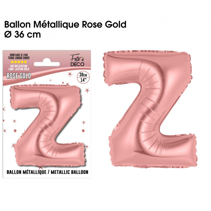 BALLON METAL.R.GOLD LETTRE Z
