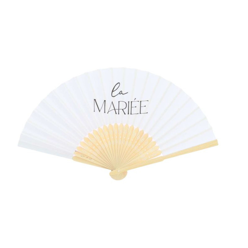 EVENTAIL LA MARIEE BOIS/PAPIER
