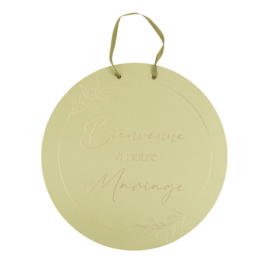PANNEAU "BIENVENUE À NOTRE MARIAGE"