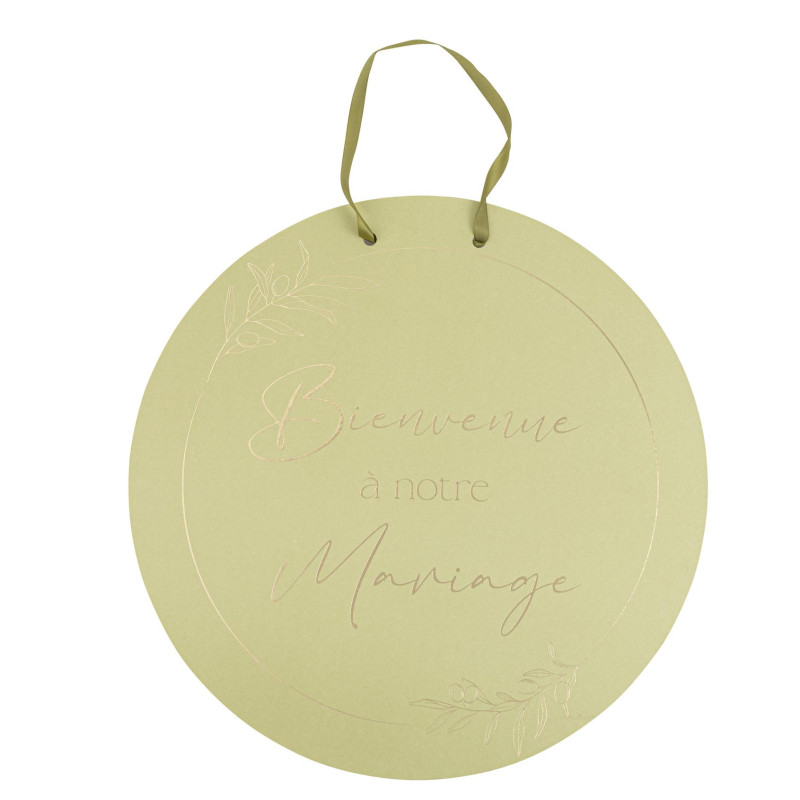 PANNEAU "BIENVENUE À NOTRE MARIAGE"