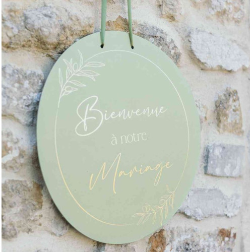PANNEAU "BIENVENUE À NOTRE MARIAGE"