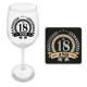 COFFRET VERRE A VIN 18 ANS
