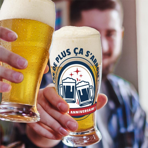 VERRE A BIERE JOYEUX ANNIVERSAIRE