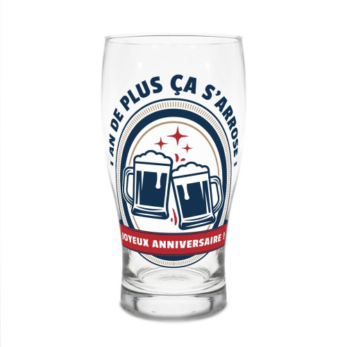 VERRE A BIERE JOYEUX ANNIVERSAIRE