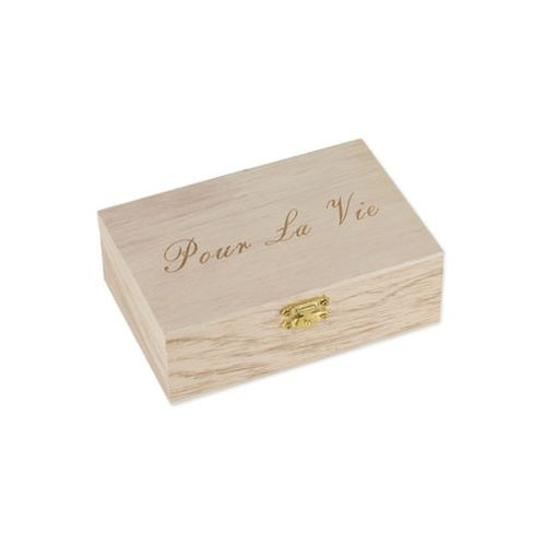 LIVRE D'OR BOITE BOIS 15X10CM