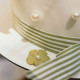 6 FLEURS PAPIER VERT PISTACHE