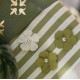 6 FLEURS PAPIER VERT PISTACHE