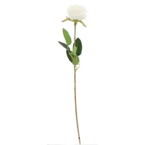 BRANCHE DE ROSE BLANCHE 70CM