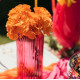 BOUQUET 6 OEILLETS ORANGE