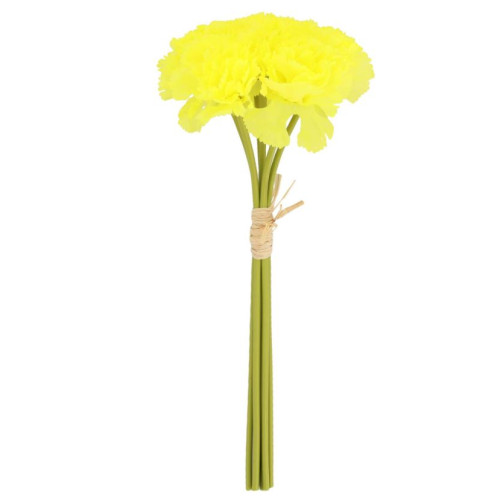 BOUQUET 6 OEILLETS JAUNE