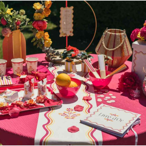 CH.TABLE FLOWERS PINK LEMONADE