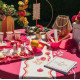 CH.TABLE FLOWERS PINK LEMONADE
