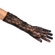 GANTS COUDE EN DENTELLE NOIR