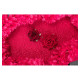 SET 4 ROSES EFFET VELOURS ROUGE
