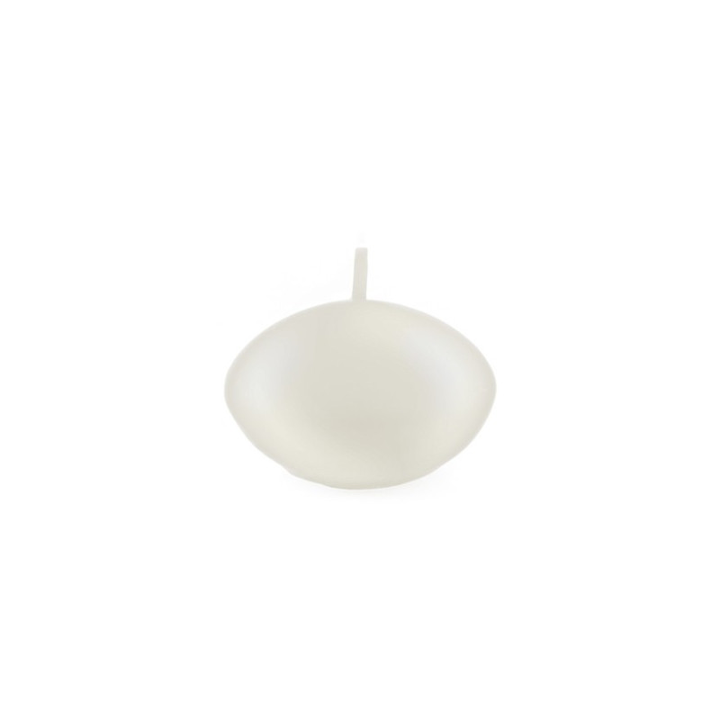 6 BOUGIES FLOTTANTES BLANC NACRE