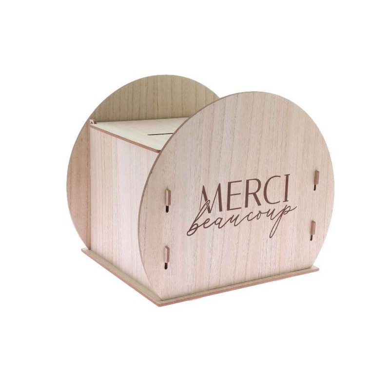 URNE RONDE "MERCI BEAUCOUP"