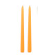 2 BOUGIES FLAMBEAU ORANGE FLUO