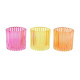 3 PHOTOPHORES MIRA VERRE RAINURE