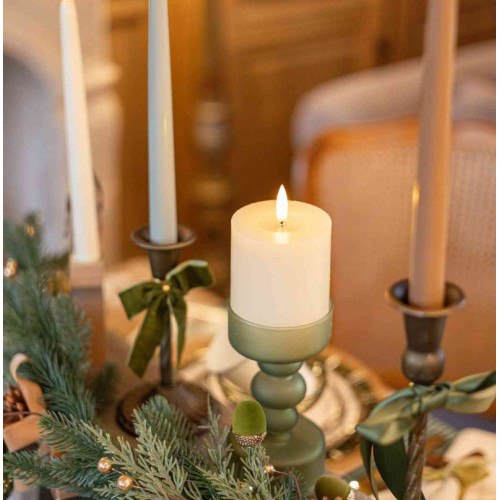 BOUGIE LED CYLIND. BLANC