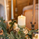 BOUGIE LED CYLIND. BLANC