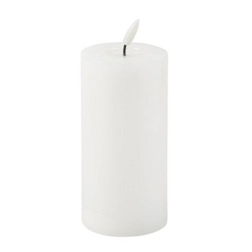 BOUGIE LED CYLIND. BLANC