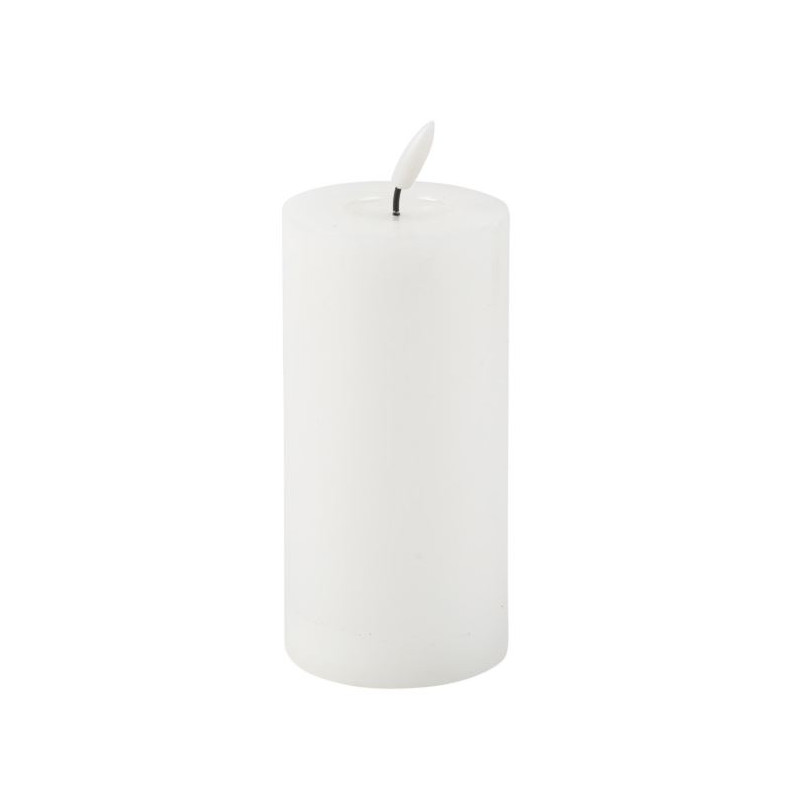 BOUGIE LED CYLIND. BLANC