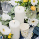 BOUGIE LED CYLIND. BLANC