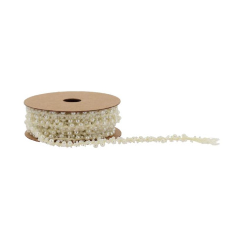 RUBAN DE PERLES BLANCHE 2METRES
