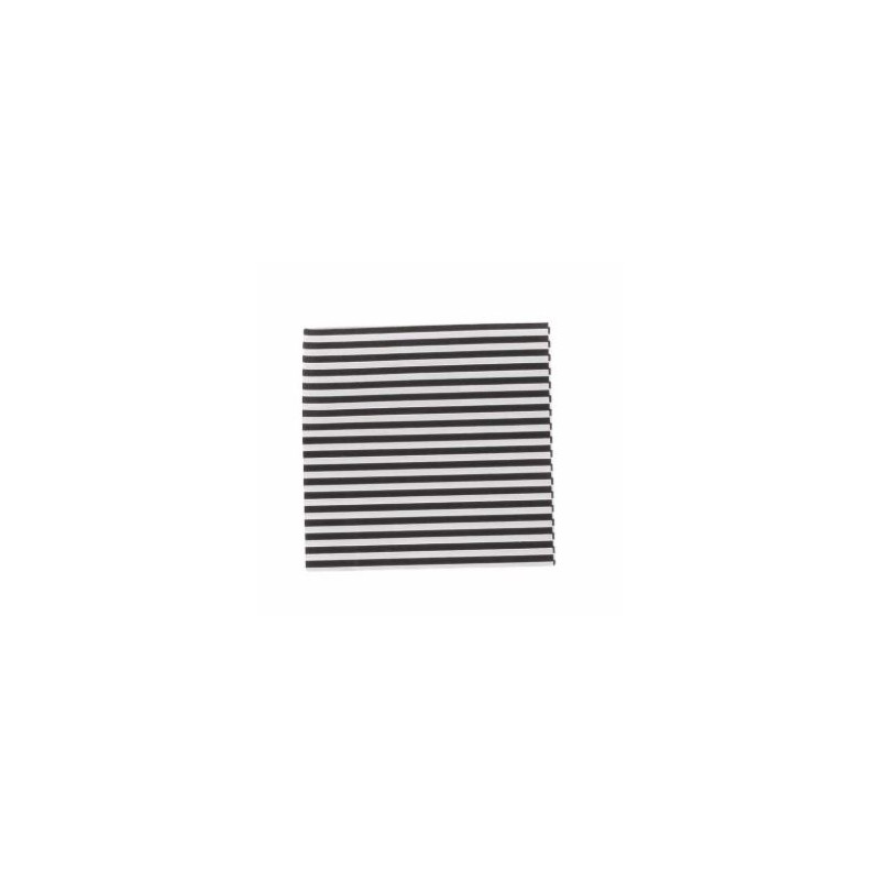 20 SERVIETTES COCKTAIL BLACK & WHITE