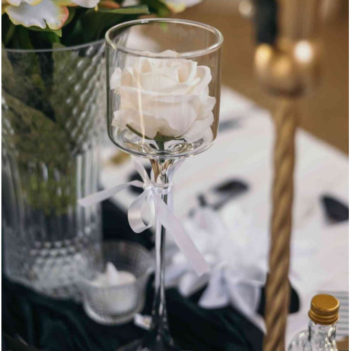 PHOTOPHORE HARMONIE VERRE TRANSPARENT
