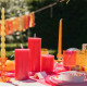 BOUGIE LED CYLIND. FRAMBOISE