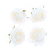 4 ROSES TISSU BLANC Ø6CM