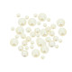 50 PERLES BLANCHES NACRÉES