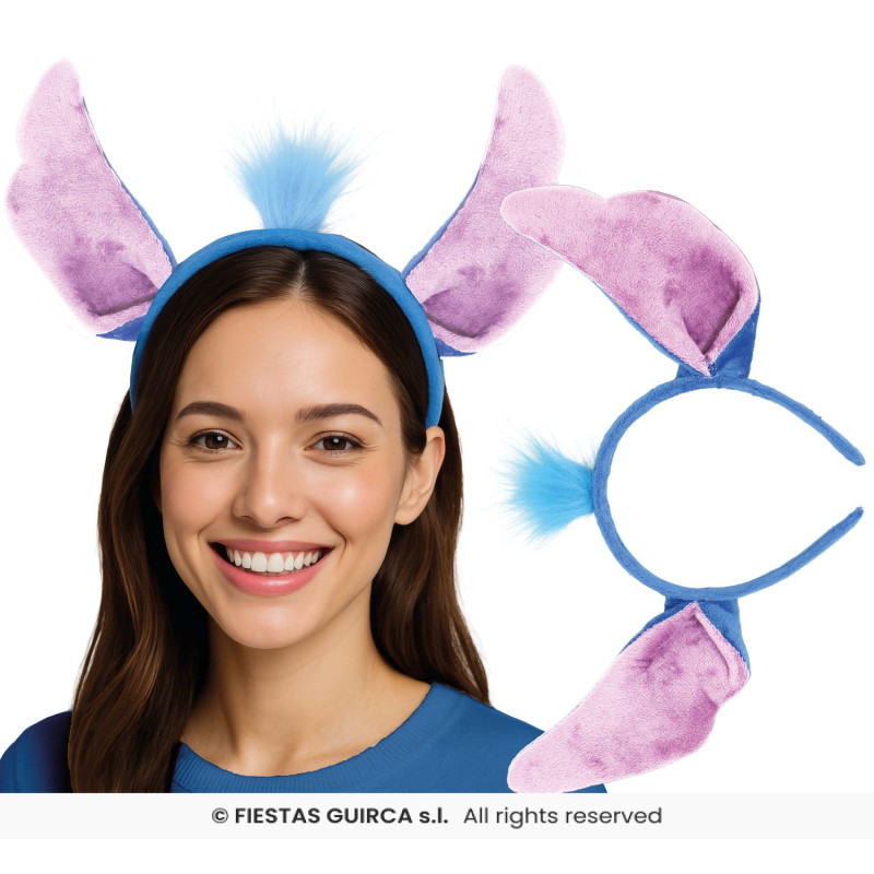 DIADÈME ALIEN BLEU