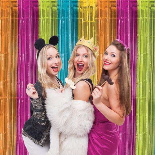 RIDEAU FOIL 5 COULEUR ANNIVERSAIRE