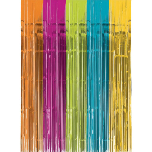 RIDEAU FOIL 5 COULEUR ANNIVERSAIRE